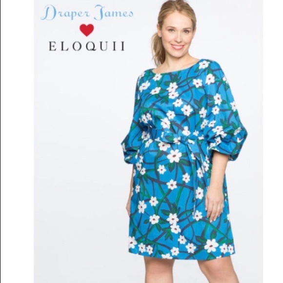 EUC Draper James Puff Sleeve Dress - Picture 1 of 4